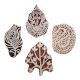 Set of 4 Piece New Mix Wooden Printing Block